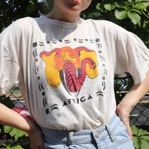 VINTAGE AFRICAN SOUVIENER 90'S TEE